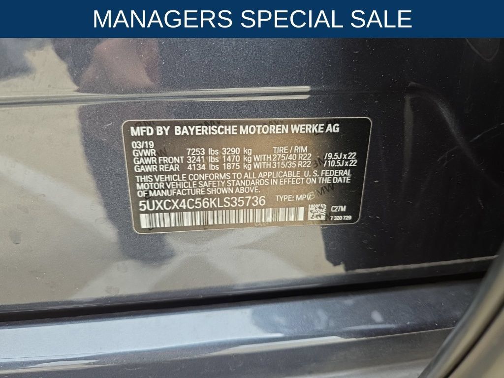 Used 2019 BMW X7 xDrive50i w/ Dynamic Handling Package AWD/4WD image 14