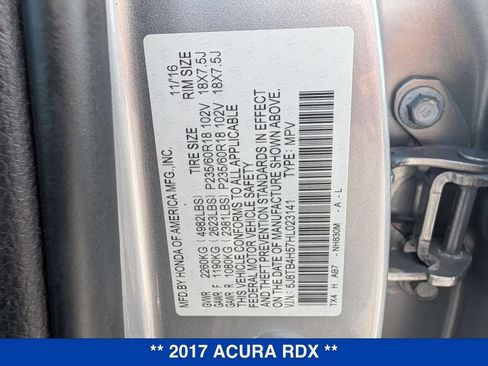 Used 2017 Acura RDX AWD w/ Technology Package image 35