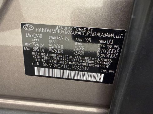 Used 2020 Hyundai Santa Fe Limited AWD/4WD image 19