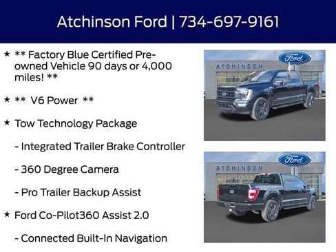 Certified 2021 Ford F150 Lariat w/ Equipment Group 502A High image 12