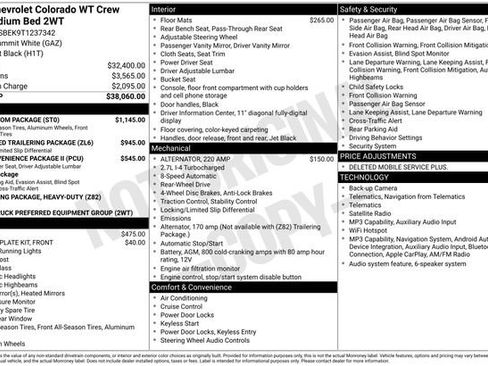 New 2026 Chevrolet Colorado W/T w/ WT Custom Package RWD image 4
