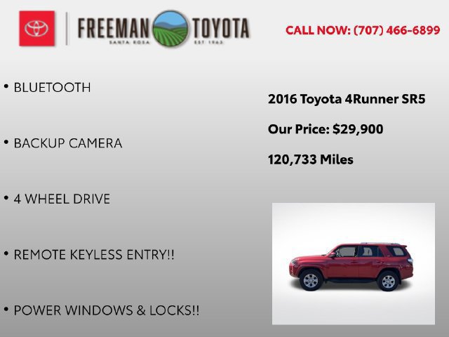 Used 2016 Toyota 4Runner SR5 AWD/4WD image 5