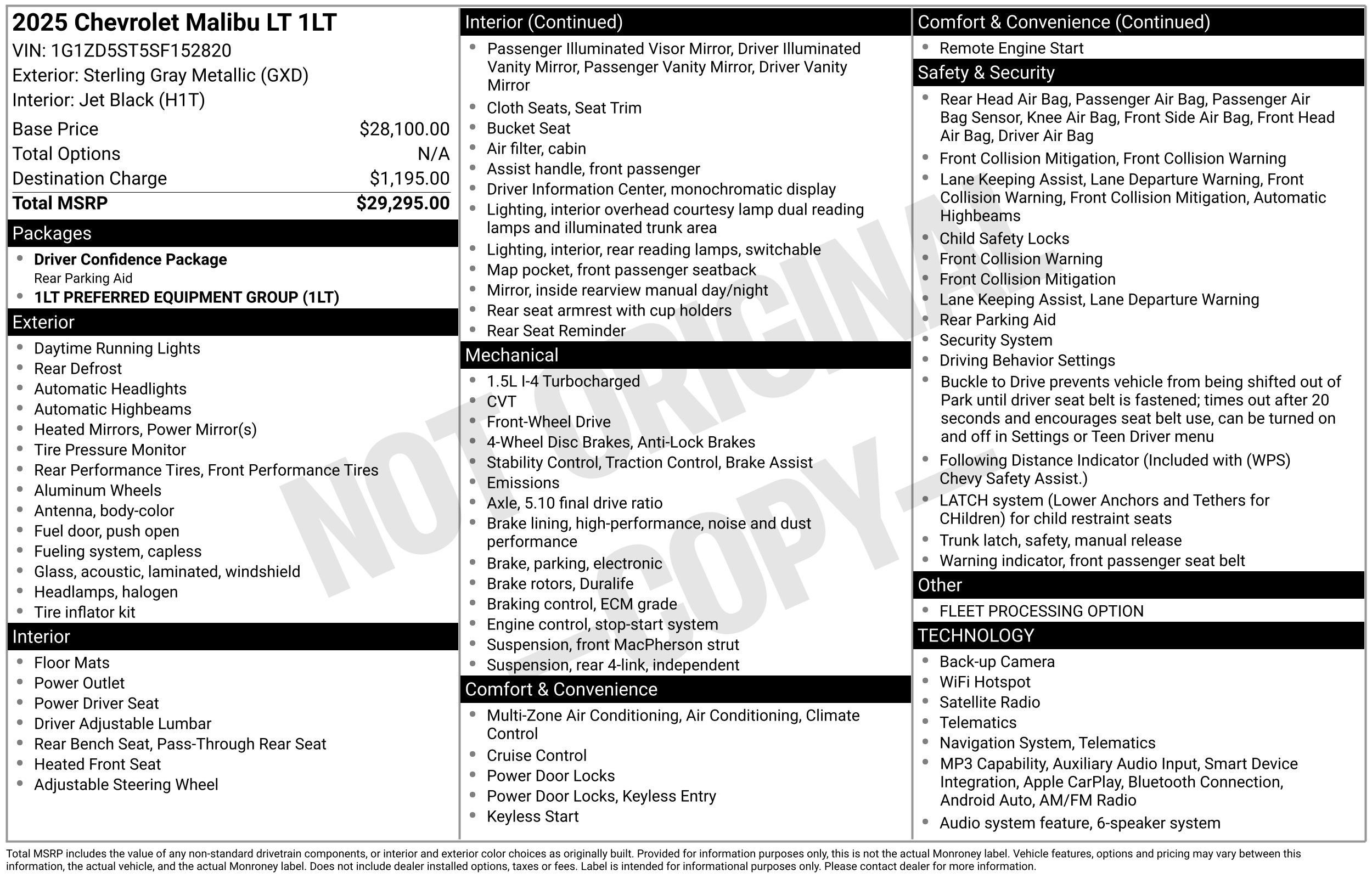 Used 2025 Chevrolet Malibu LT FWD image 16