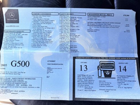 Used 2005 Mercedes-Benz G 500 image 12