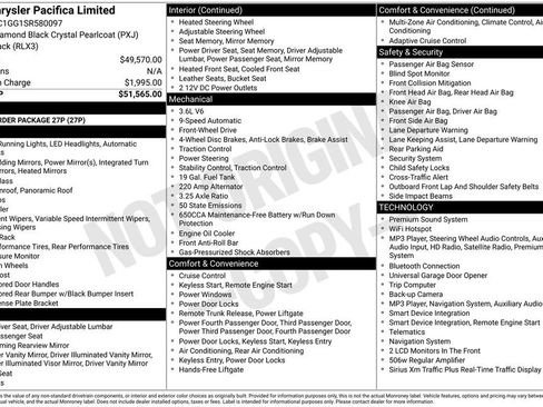 Used 2025 Chrysler Pacifica Limited FWD image 12
