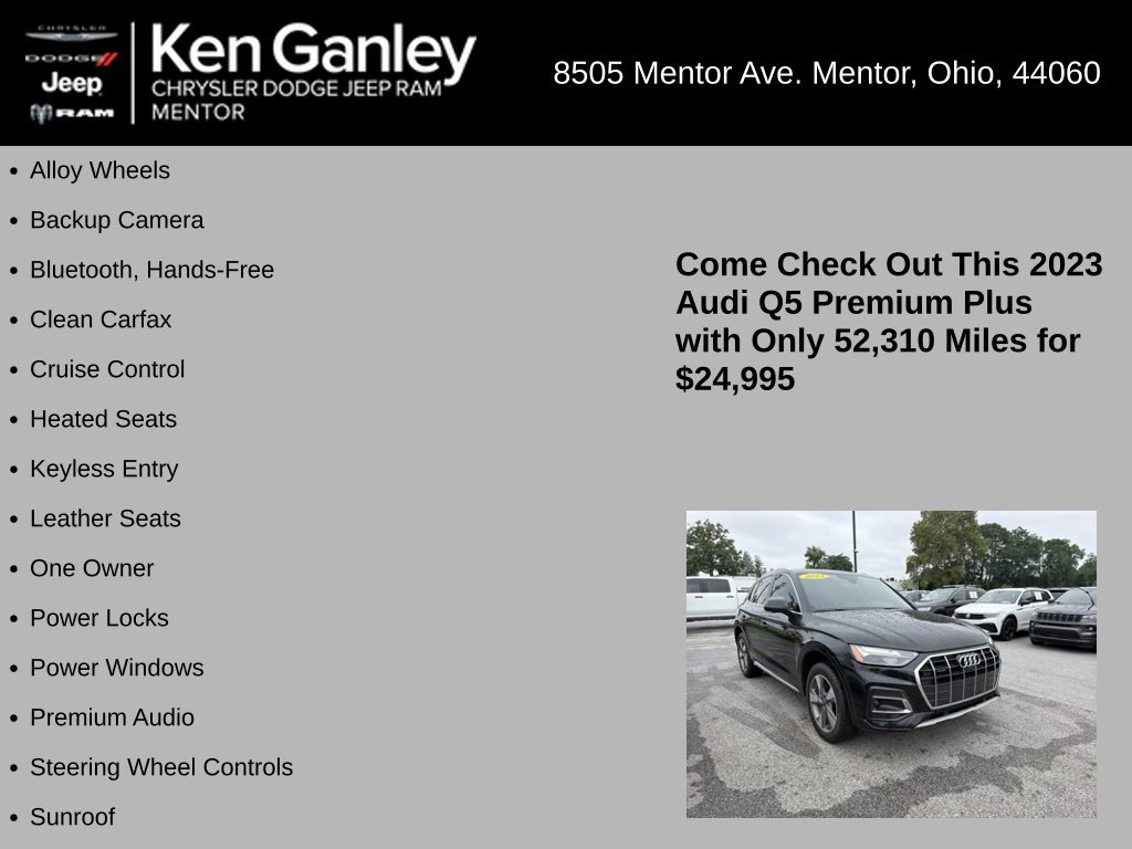 Used 2023 Audi Q5 2.0T Premium Plus w/ Premium Plus Package AWD/4WD image 5
