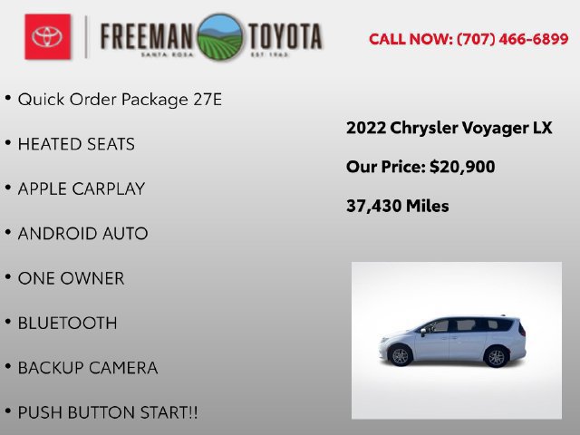 Used 2022 Chrysler Voyager LX FWD image 5