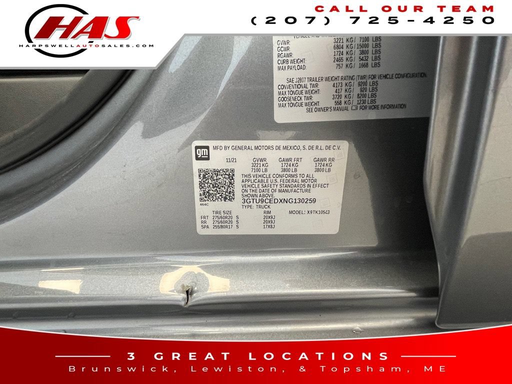 Used 2022 GMC Sierra 1500 Elevation AWD/4WD image 18