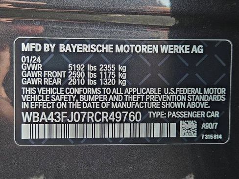 Certified 2024 BMW 530i w/ Convenience Package image 25