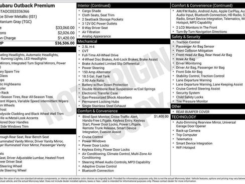 Used 2025 Subaru Outback Premium AWD/4WD image 3