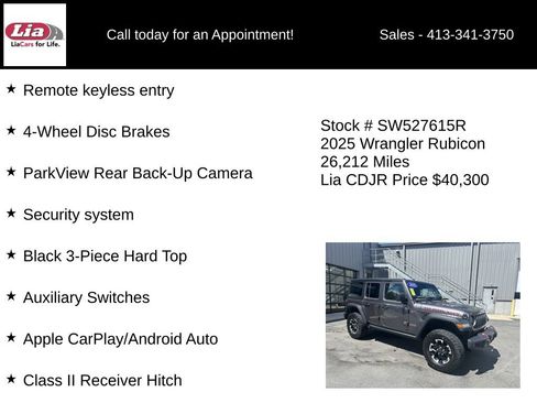 Used 2025 Jeep Wrangler Unlimited Rubicon AWD/4WD image 11