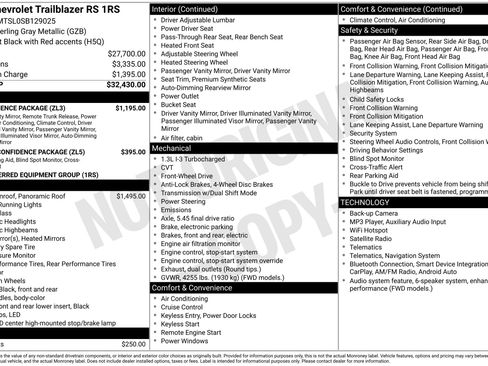 Used 2025 Chevrolet TrailBlazer RS w/ Convenience Package FWD image 2