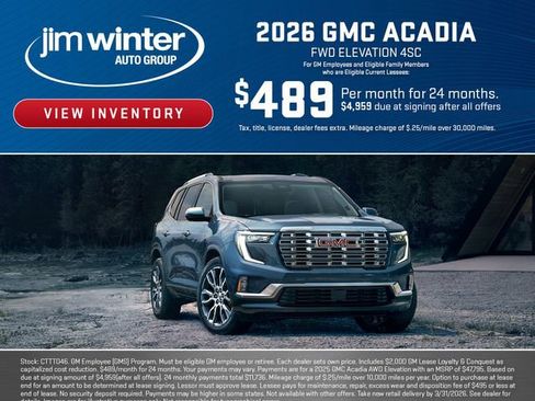New 2026 GMC Acadia Elevation w/ Elevation Premium Package image 3