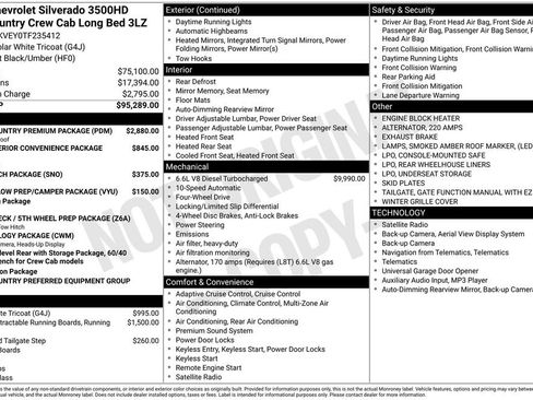 New 2026 Chevrolet Silverado 3500 High Country w/ High Country Premium Package AWD/4WD image 4