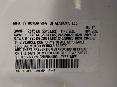 Used 2017 Honda Pilot Touring image 33