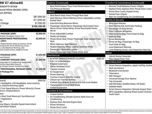 Used 2026 BMW X7 xDrive40i w/ M Sport Package AWD/4WD image 5