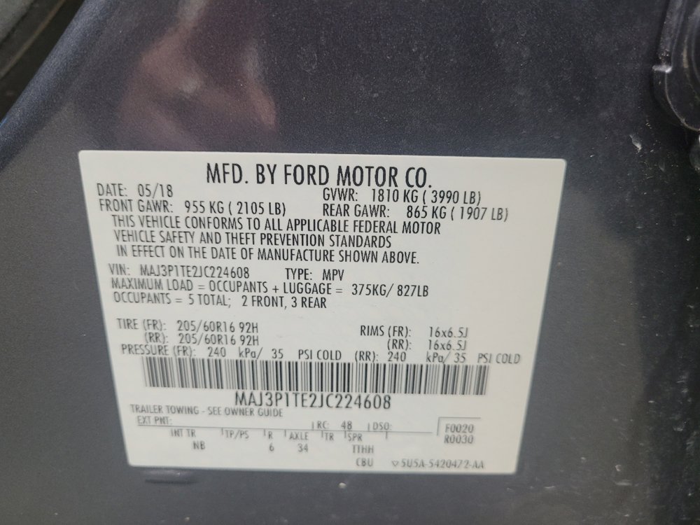 Used 2018 Ford EcoSport SE w/ SE Convenience Package FWD image 33