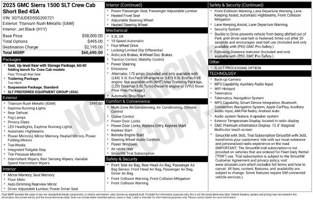 Used 2025 GMC Sierra 1500 SLT AWD/4WD image 35