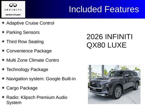 Certified 2026 INFINITI QX80 Luxe w/ Cargo Package AWD/4WD image 4