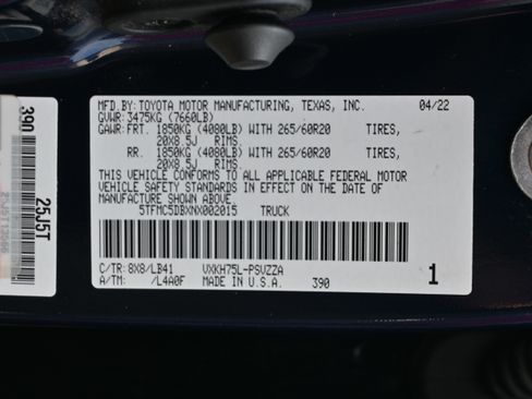 Used 2022 Toyota Tundra 1794 Edition w/ TRD Off-Road Package image 36