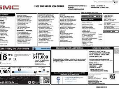 New 2026 GMC Sierra 1500 Denali w/ Denali Reserve Package