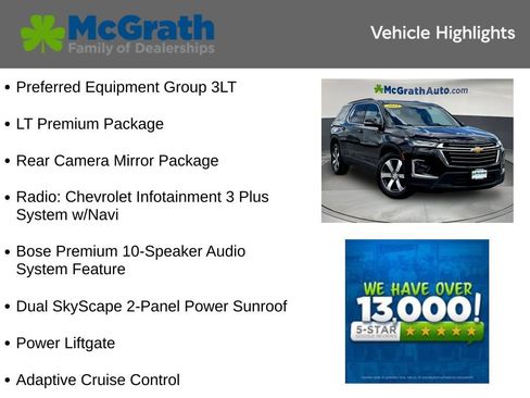 Used 2023 Chevrolet Traverse LT w/ LT Premium Package AWD/4WD image 6