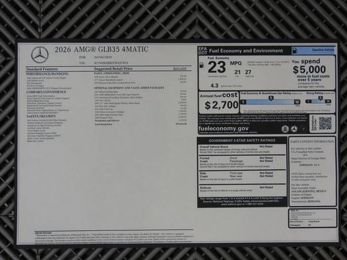 Used 2026 Mercedes-Benz GLB 35 AMG 4MATIC image 9