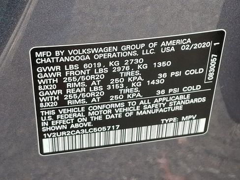 Used 2020 Volkswagen Atlas SE w/ Panoramic Sunroof Package image 27