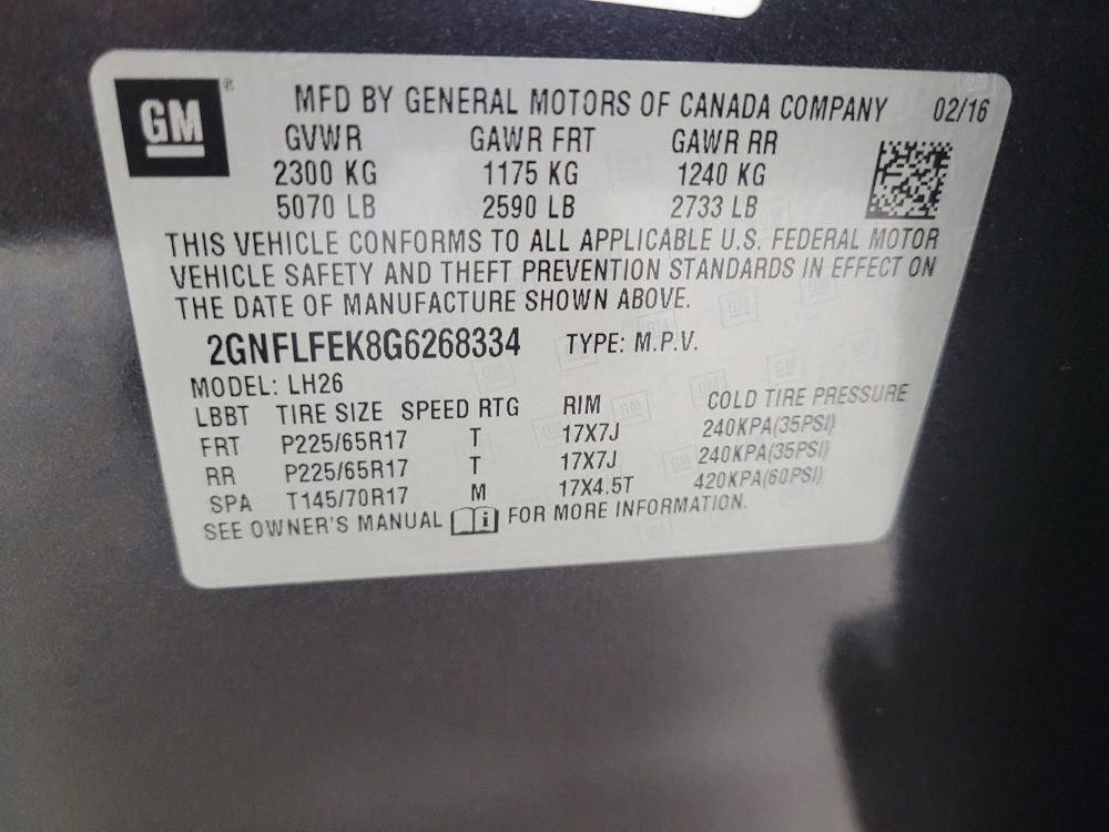 Used 2016 Chevrolet Equinox LT w/ Convenience Package AWD/4WD image 33