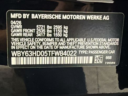 New 2026 BMW i4 eDrive40 w/ Parking Assistance Package RWD image 26