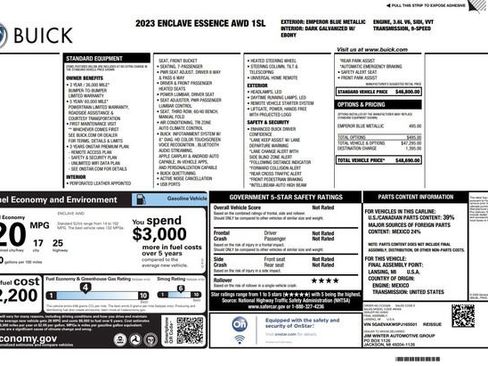 Used 2023 Buick Enclave Essence AWD/4WD image 3