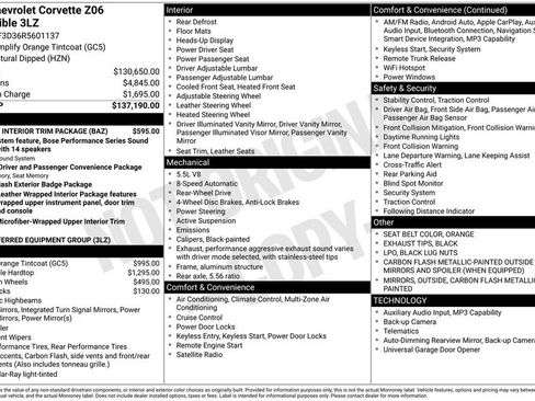 Used 2024 Chevrolet Corvette Z06 w/ Stealth Interior Trim Package image 6