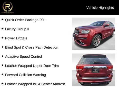 Used 2012 Jeep Grand Cherokee SRT8 w/ Luxury Group II image 9