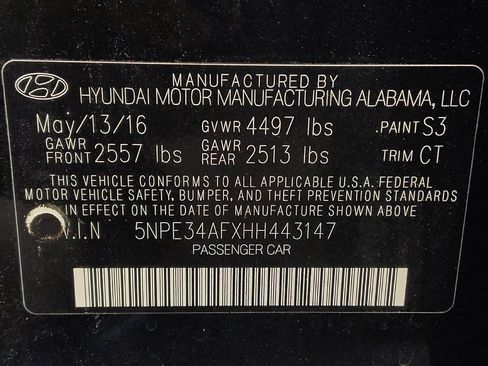 Used 2017 Hyundai Sonata Sport w/ Value Edition Package 02 image 33