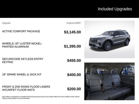 New 2026 Ford Explorer Active w/ Active Comfort Package AWD/4WD image 5