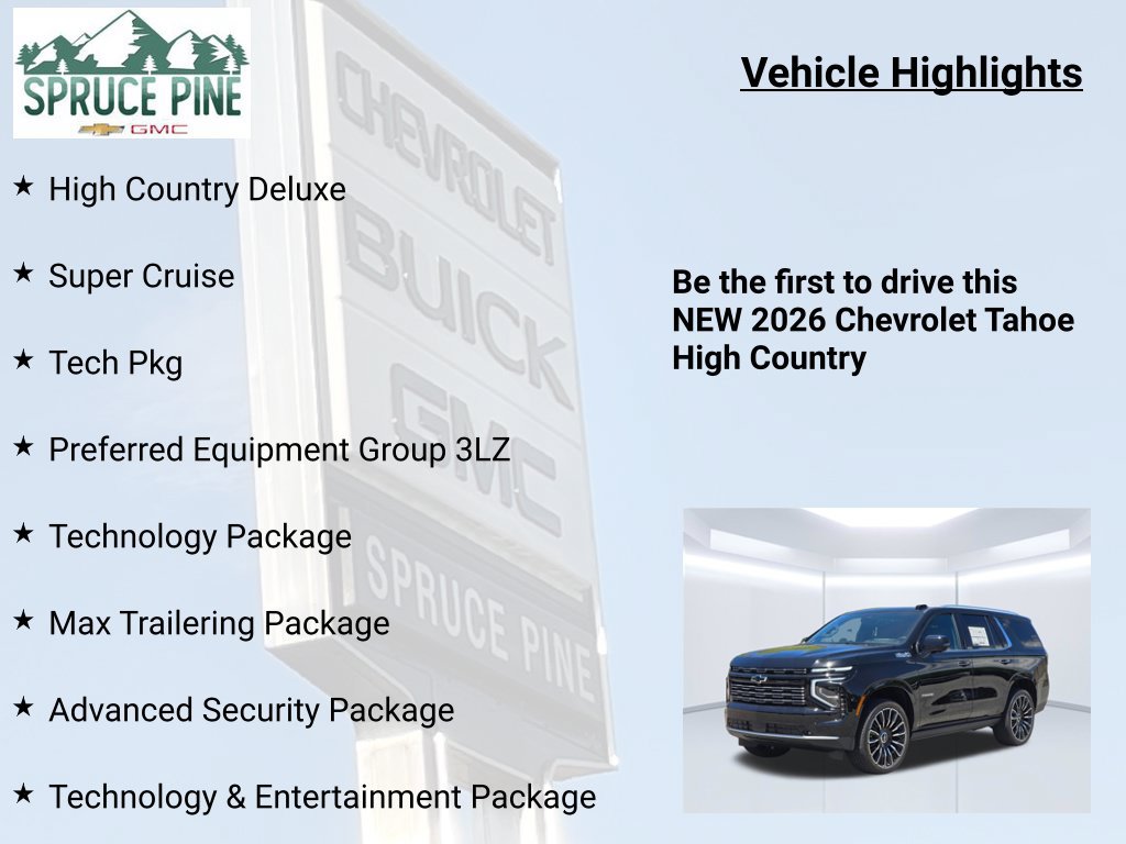 New 2026 Chevrolet Tahoe High Country AWD/4WD image 5