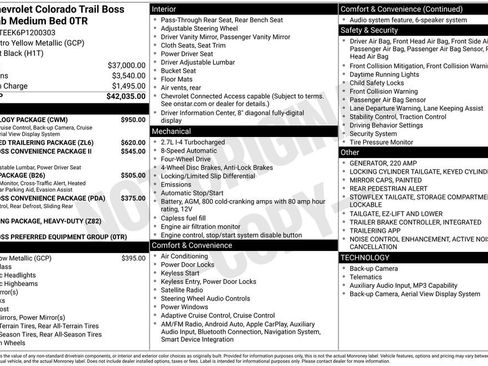 Used 2023 Chevrolet Colorado Trail Boss w/ Technology Package AWD/4WD image 83