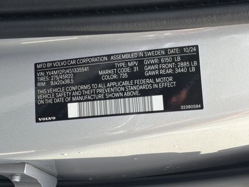 Used 2025 Volvo XC90 B5 Core AWD/4WD image 35
