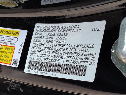Used 2025 Honda Accord LX image 35