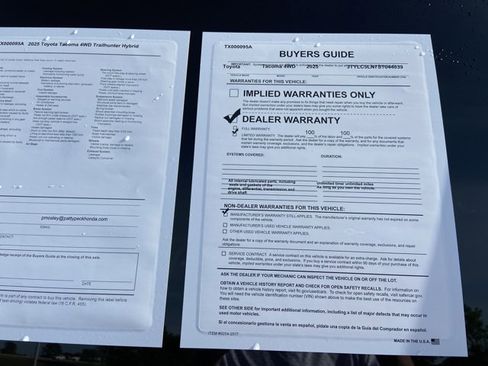 Used 2025 Toyota Tacoma 4x4 Double Cab Hybrid image 5