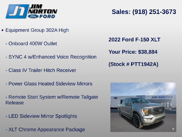 Used 2022 Ford F150 XLT w/ Equipment Group 302A High AWD/4WD image 8