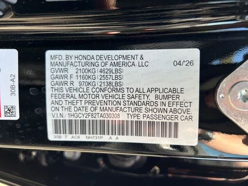 New 2026 Honda Accord Touring image 18