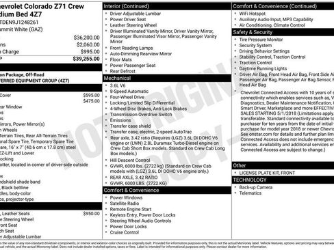 Used 2018 Chevrolet Colorado Z71 image 2