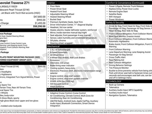Used 2025 Chevrolet Traverse Z71 AWD/4WD image 28