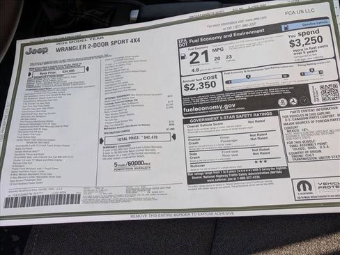 New 2026 Jeep Wrangler Sport AWD/4WD image 18