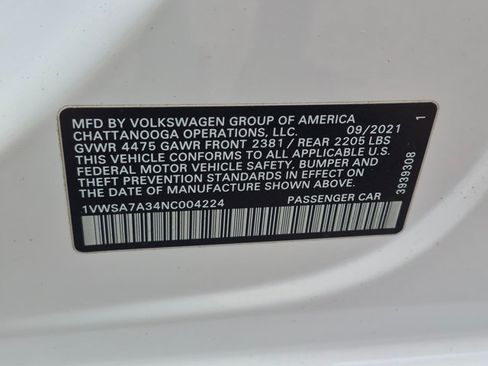 Used 2022 Volkswagen Passat 2.0T SE FWD image 16