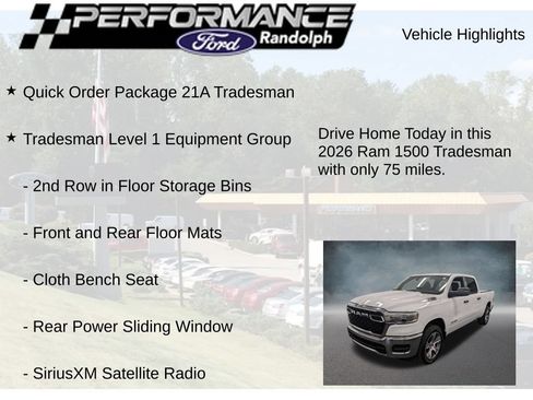 Used 2026 RAM 1500 Tradesman AWD/4WD image 8