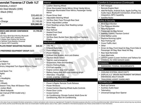 Used 2020 Chevrolet Traverse LT image 26