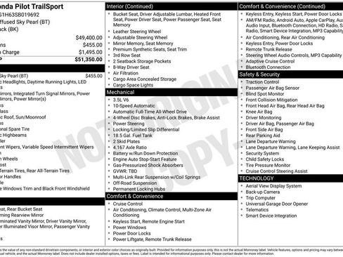 Used 2025 Honda Pilot TrailSport image 33