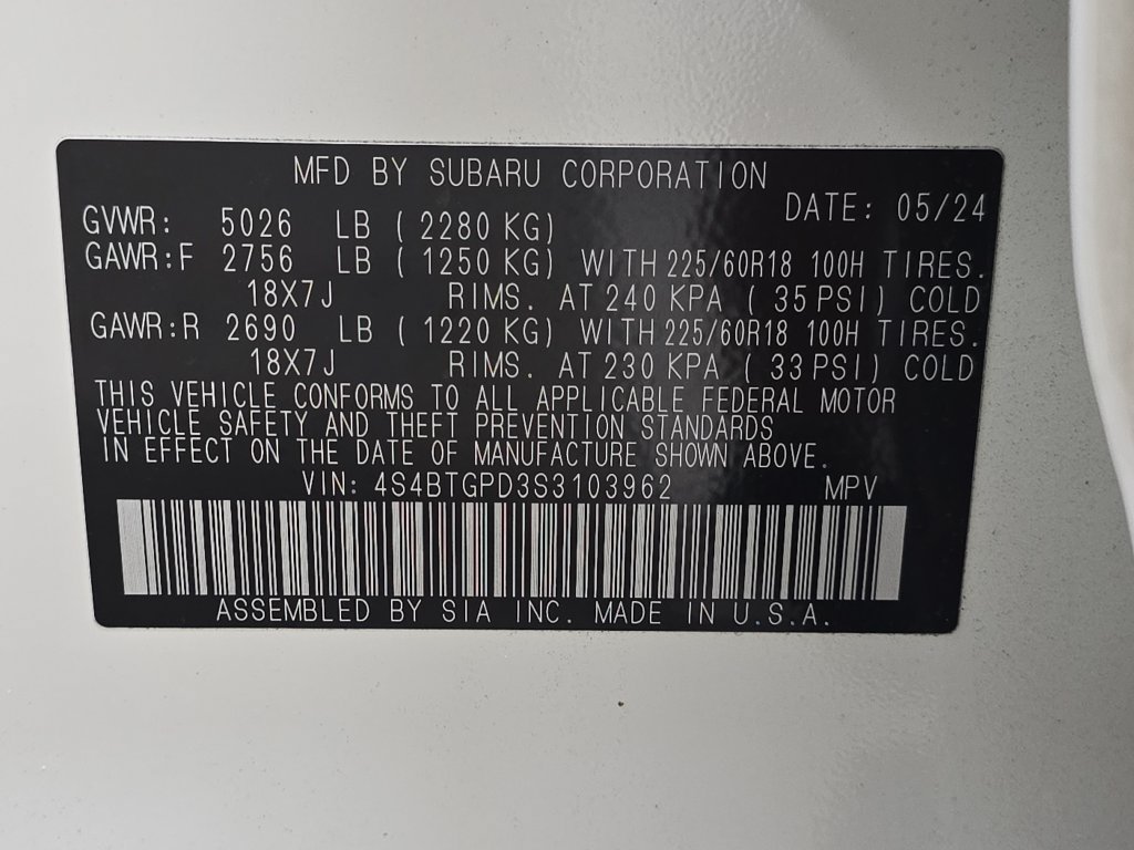 Used 2025 Subaru Outback Touring XT AWD/4WD image 34